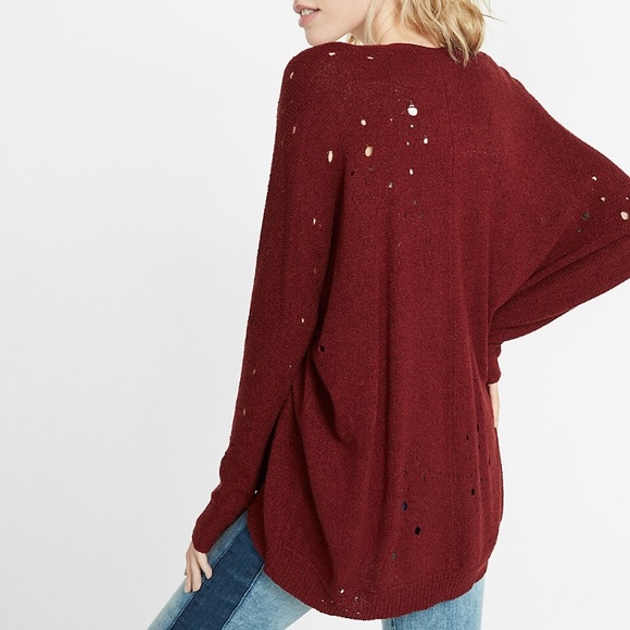 NWT•Express•Distressed Cardigan•S M L - Picture 4 of 5